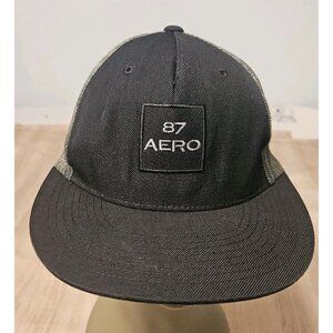 Aeropostale Green & Black Camo Aero 87 Snapback Cap Hat Mens